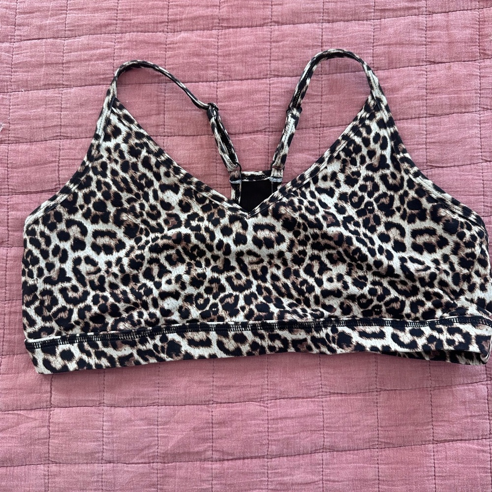 Zyia leopard sports bra